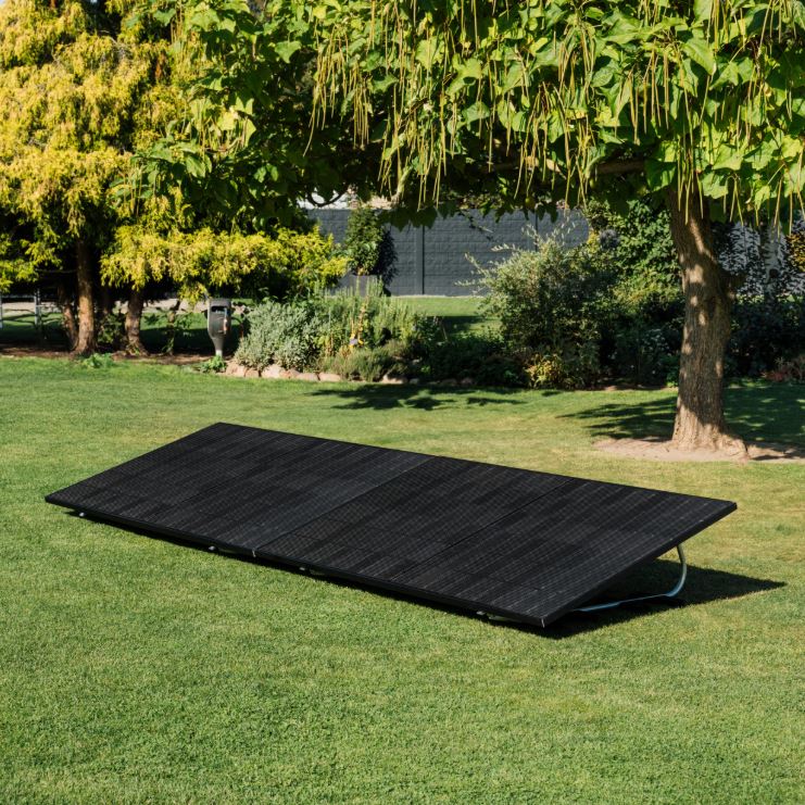 Panneau solaire toit plat / jardin | sans batterie | 2 pièces