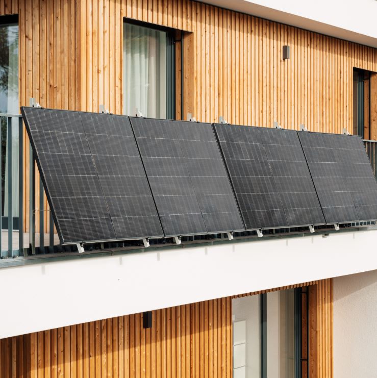 Zonnepaneel Balkon | Zonder Batterij | 4 Stuks
