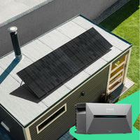 Zonnepaneel plat dak / tuin | Inclusief Batterij | 2 Stuks