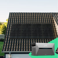 Panneau solaire Toiture en pente | Batterie incluse | 4 pièces