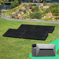 Zonnepaneel plat dak / tuin | Inclusief Batterij | 4 Stuks