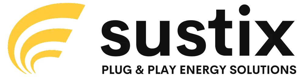 Sustix merklogo – specialist in plug-and-play zonnepanelensystemen.